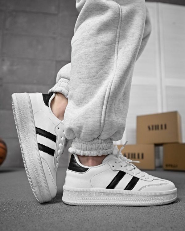 Жіночі кросівки samba white/black НП4536