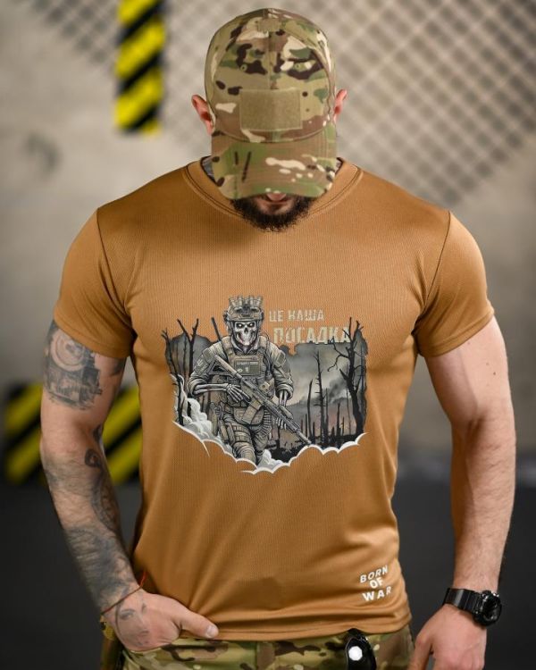 Тактична футболка BORN OF WAR Посадка coyot ВТ4728