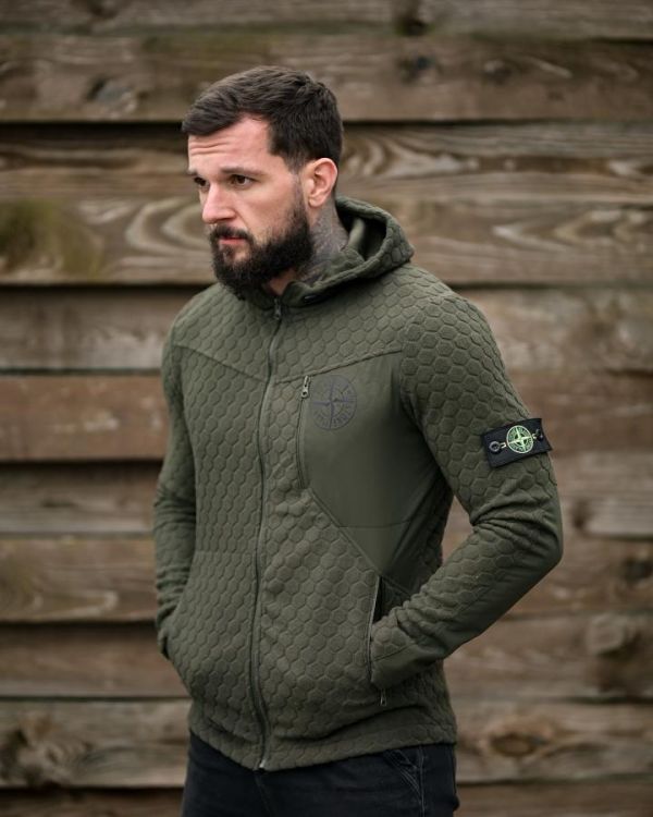 Флісова кофта STONE green ПП8056