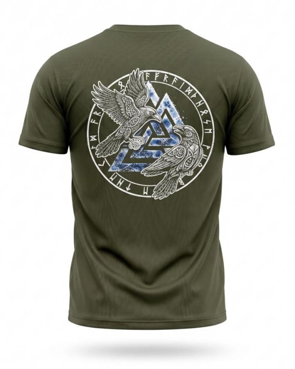 Tactical t-shirt SELION runes oliva TR6948