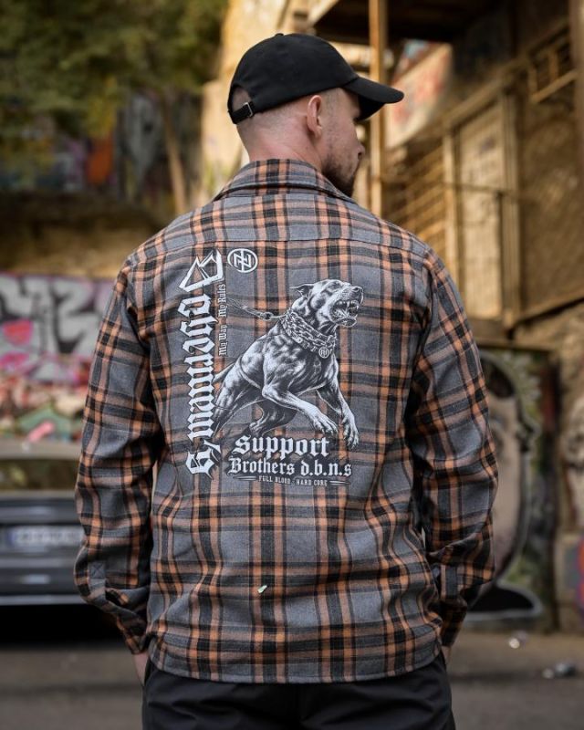 Клітчаста сорочка Support grey РН4824