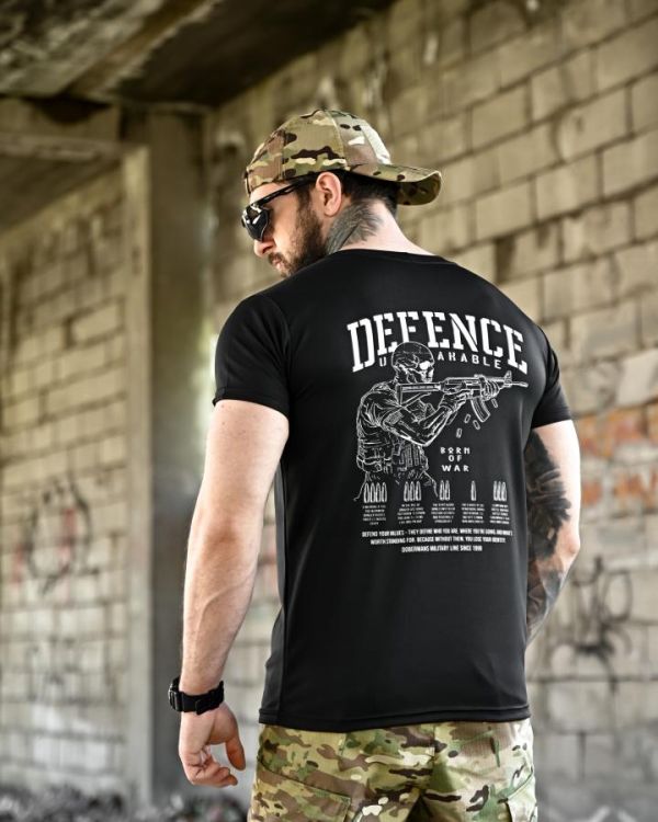 Тактична футболка BORN OF WAR Defense black ВТ4631