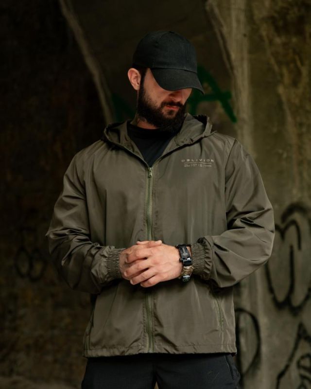 Вітровка в стилі мілітарі BORN OF WAR ghost олива ВТ5443