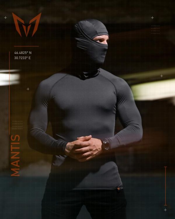 Тактичний лонгслів з балаклавою MANTIS® Phantom LS Combat Shirt - Wolf Grey