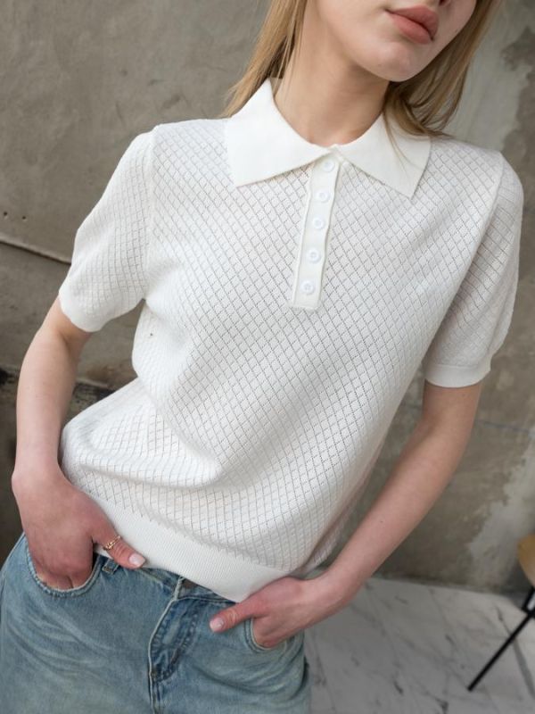 Футболка поло white ТР6841
