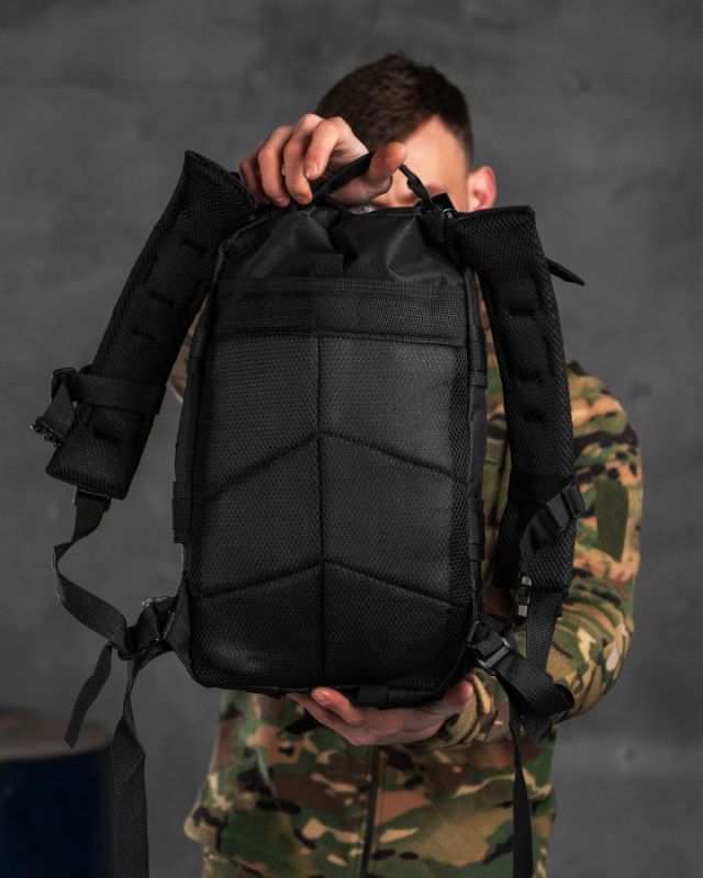 Рюкзак тактичний 38л Black 10-0!