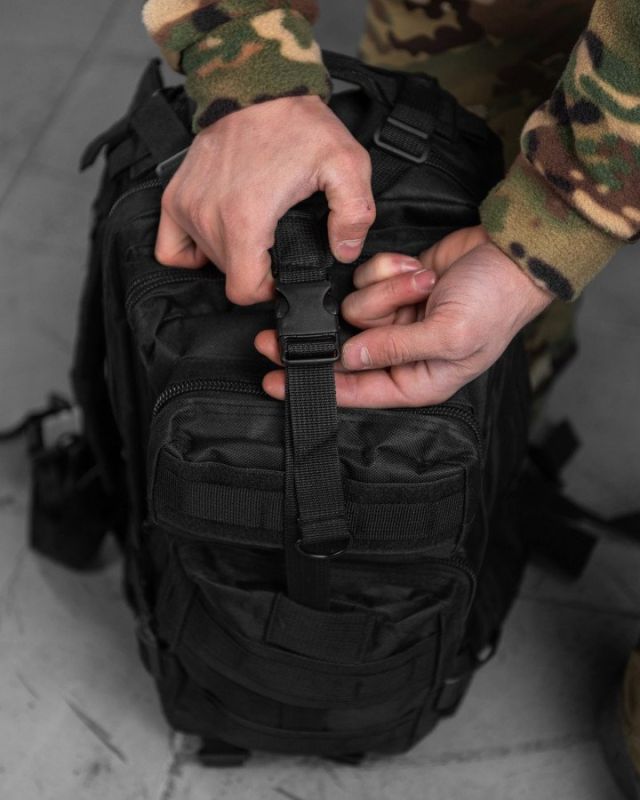 Рюкзак тактичний 38л Black 10-0!