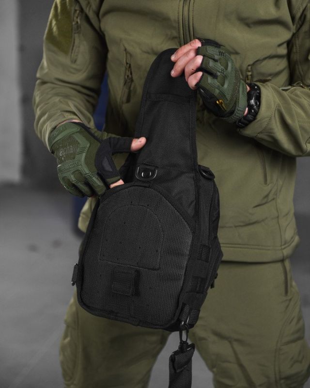 тактична сумка нагрудна triada BLACK