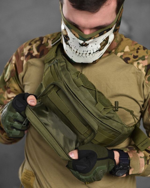 Сумка на пояс Silver Knight olive ВТ1055