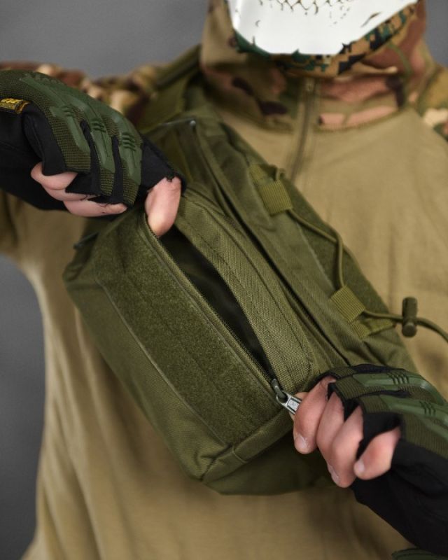 Сумка на пояс Silver Knight olive ВТ1055