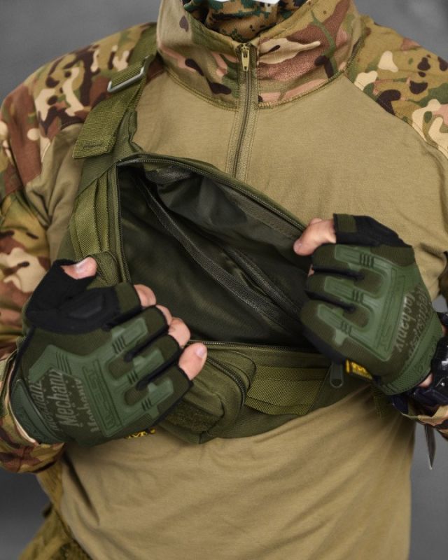 Сумка на пояс Silver Knight olive ВТ1055