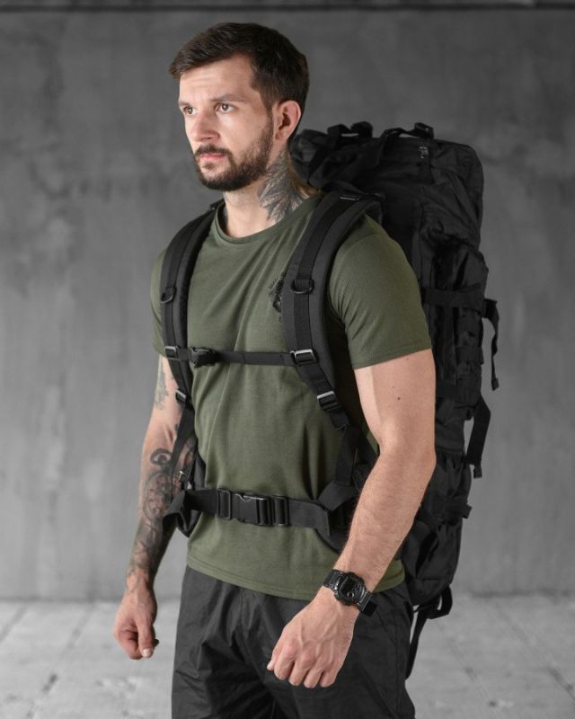 Рюкзак Over Earth 100л рамний black ОР1239