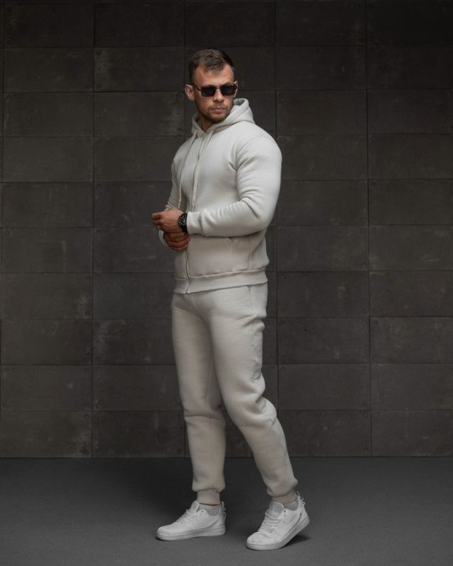 спортивний костюм на флісі magnum беж ВТ7762