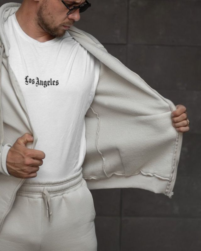 спортивний костюм на флісі magnum беж ВТ7762