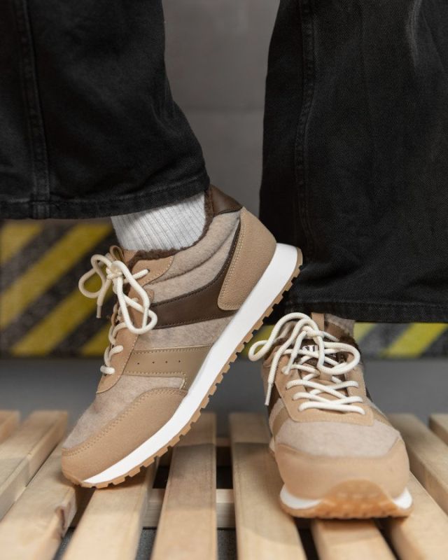 Зимові жіночі кросівки NEX beige CX1760-2 ВТ7712