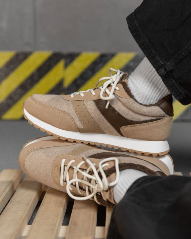 Зимові жіночі кросівки NEX beige CX1760-2 ВТ7712