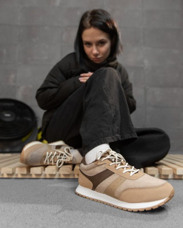 Зимові жіночі кросівки NEX beige CX1760-2 ВТ7712