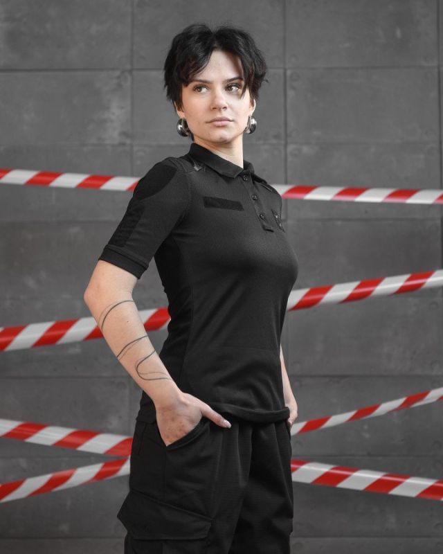 Жіноче поло black НП4951