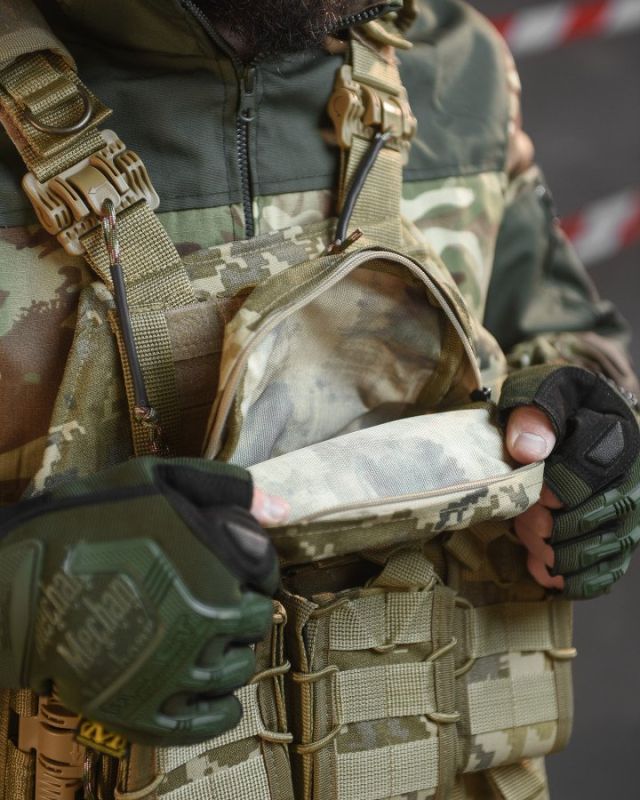 плитоноска 4 швидких скидання Cordura піксель НП5128