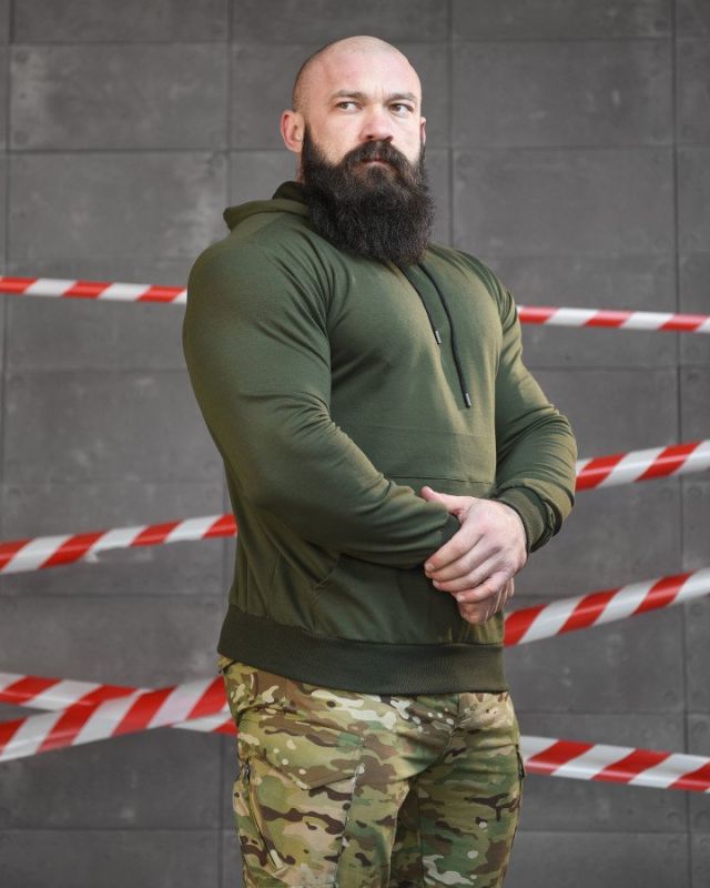 Мілітарі худі TRENASH дрон олива НП4980