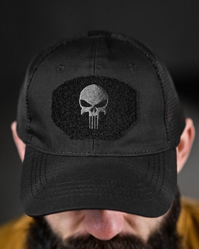 бейсболка chastener black П29-3!