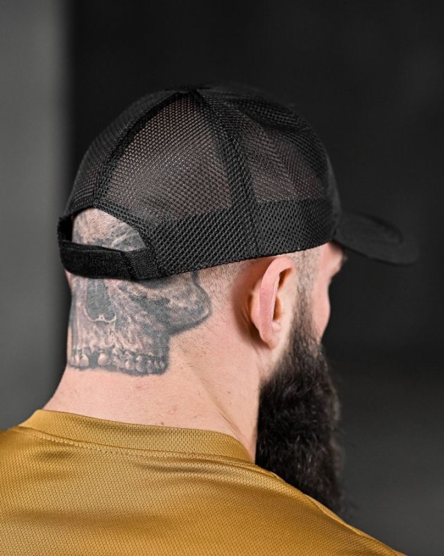 бейсболка chastener black П29-3!