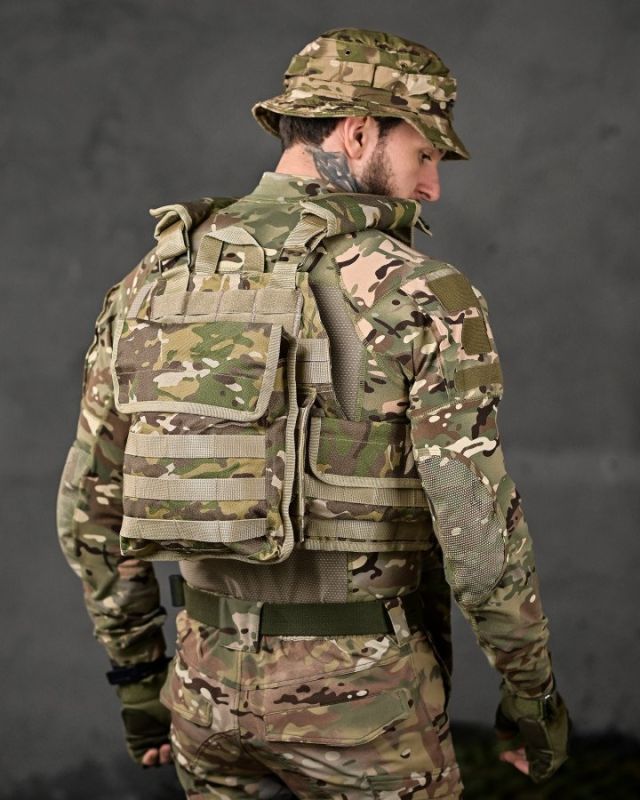 плитоноска 4 швидких скидання Cordura мультикам ВТ7929