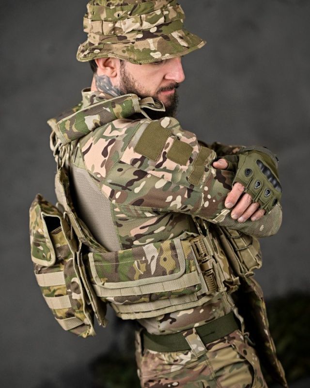 плитоноска 4 швидких скидання Cordura мультикам ВТ7929