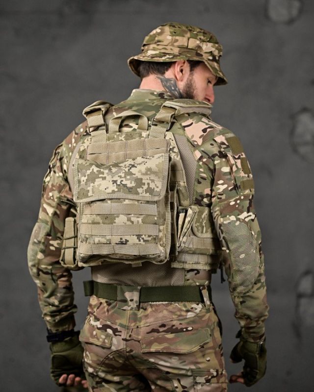 плитоноска 4 швидких скидання Cordura піксель ВТ7930