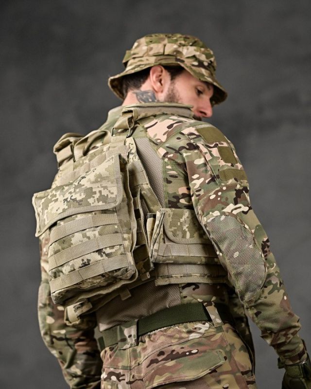 плитоноска 4 швидких скидання Cordura піксель ВТ7930