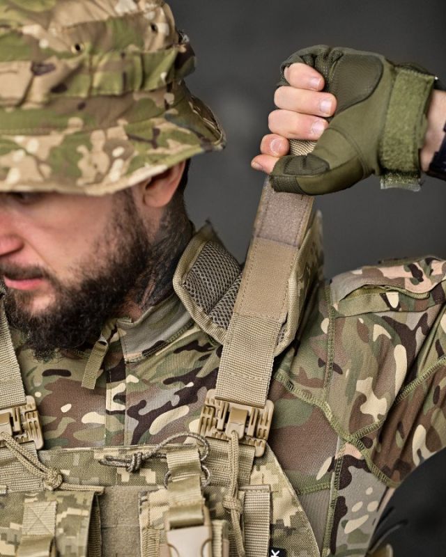 плитоноска 4 швидких скидання Cordura піксель ВТ7930