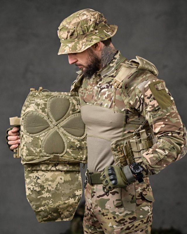 плитоноска 4 швидких скидання Cordura піксель ВТ7930