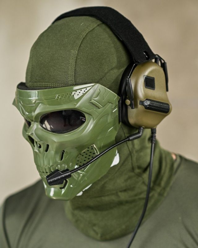 ТАКТИЧНІ АКТИВНІ НАВУШНИКИ arm next M32 FG ОЛІВКОВИЙ 2-0+