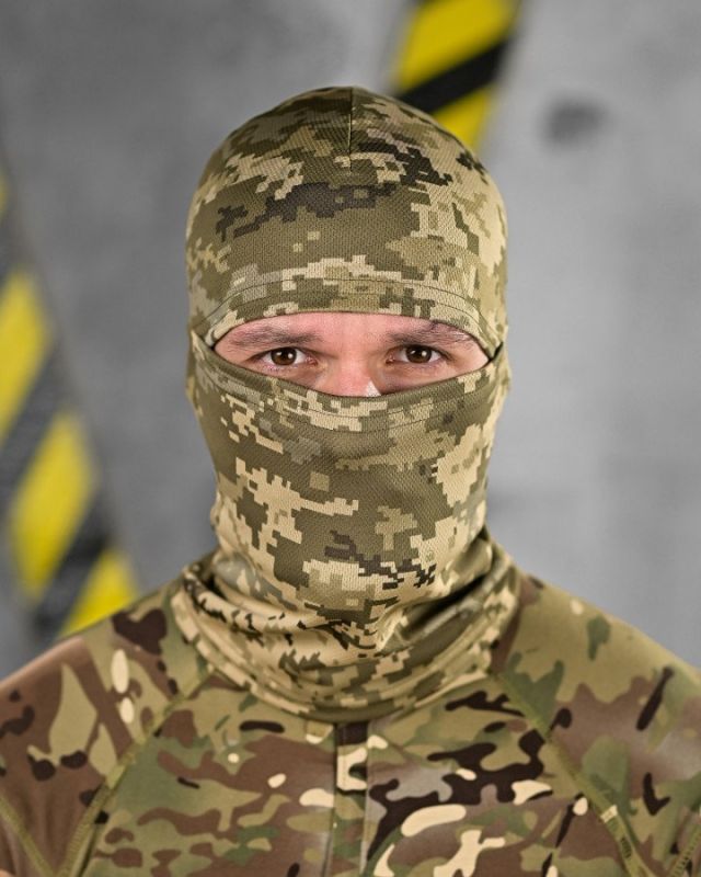 Літня балаклава coolmax піксель ВР7253