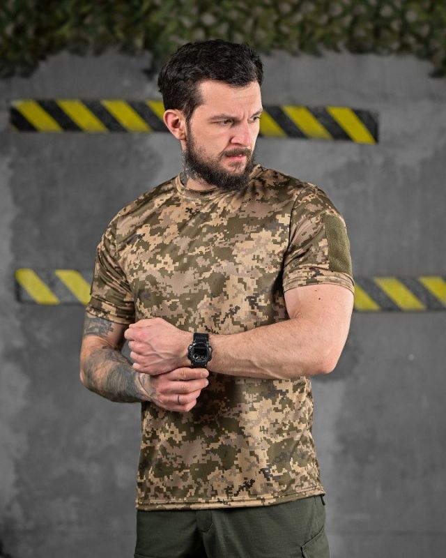 Тактична футболка COOLMAX піксель ДЛ6513