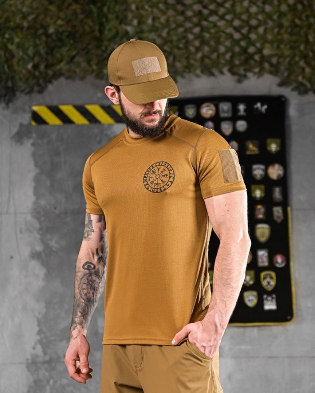 T-shirt CoolPass runes coyote DL7019