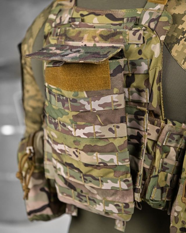 Плитоноска Artex з напашником системою швидкого скидання та 7 підсумками НП4876