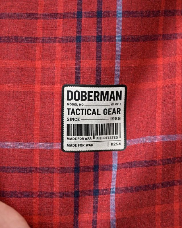 Сорочка оверсайз DOBERMAN клітинка червона ПП7662