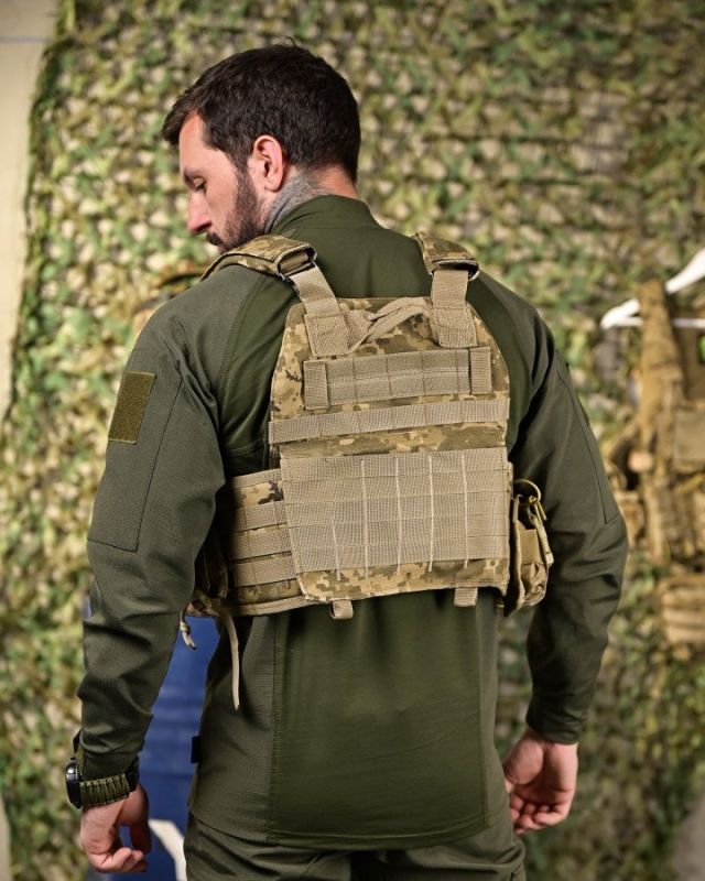 Плитоноска 4 точки скидання 7.62 піксель   ПП4631
