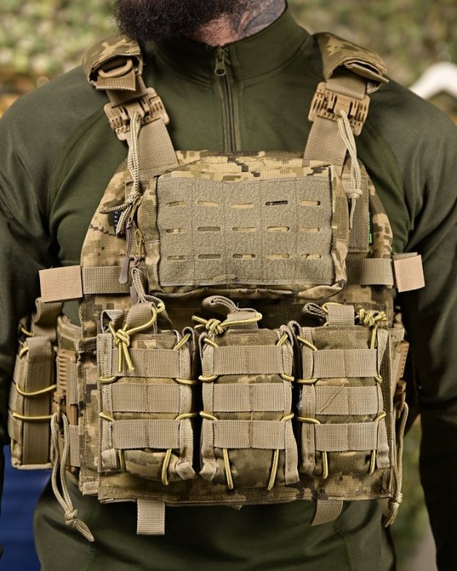 Плитоноска 4 точки скидання 7.62 піксель   ПП4631
