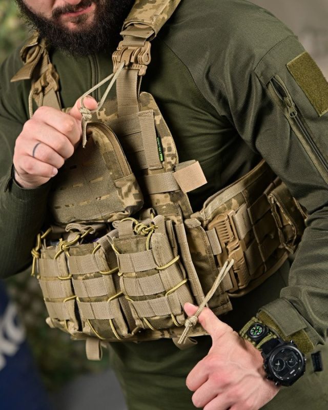 Плитоноска 4 точки скидання 7.62 піксель   ПП4631