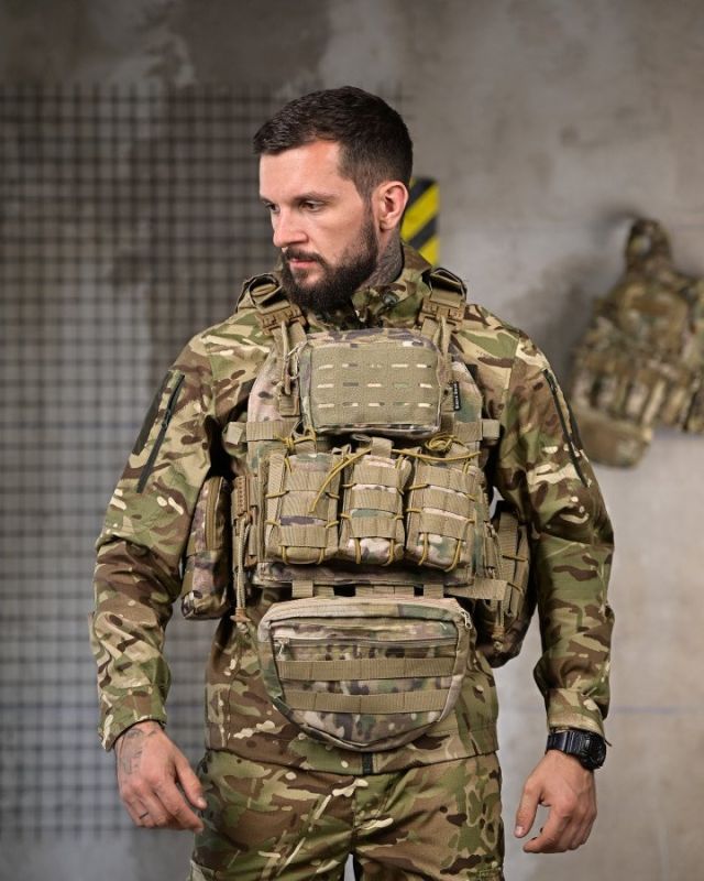 Плитоноска 4 точки скидання Single sword mtk з рюкзаком РП7354