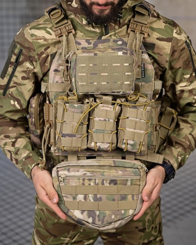 Плитоноска 4 точки скидання Single sword mtk з рюкзаком РП7354