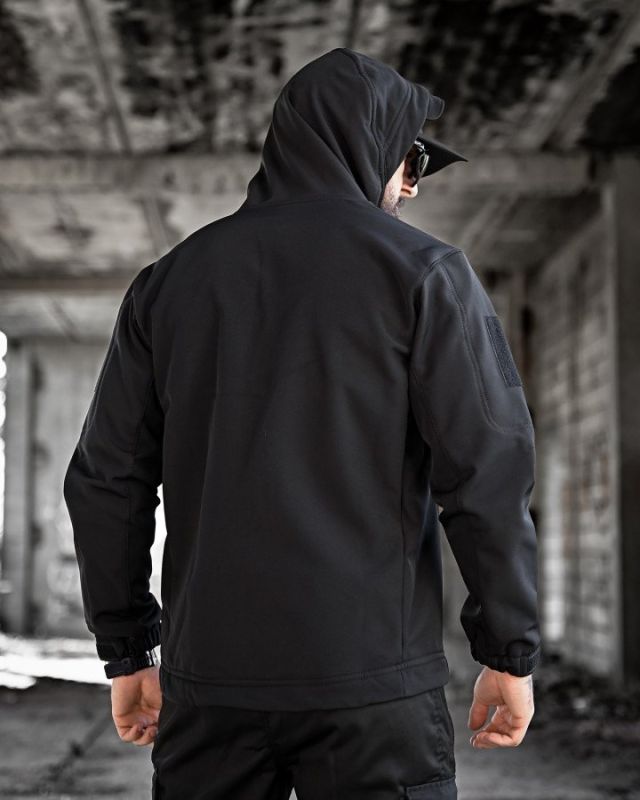 Тактична куртка softshell masad чорна