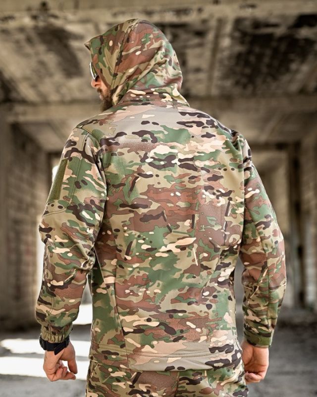 Тактична куртка SoftShell софтшел Armageddon мультикам ВТ0478