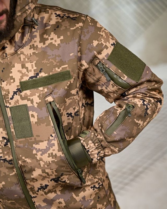 Тактичний костюм softshell 6в1 піксель ПП7860