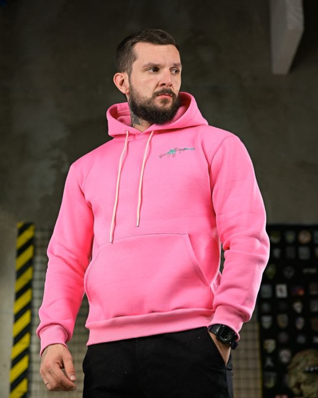 Мілітарі худі на флісі GENESIS M14 pink ПП8068