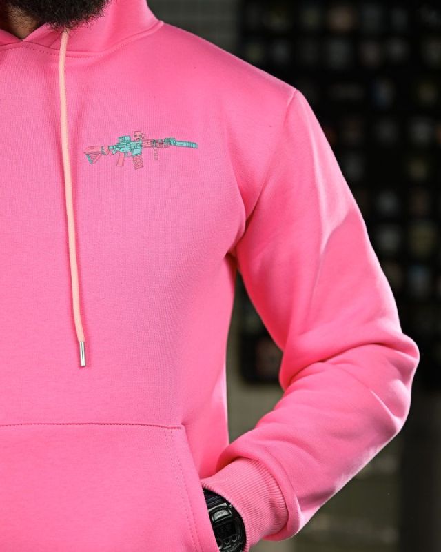 Мілітарі худі на флісі GENESIS M14 pink ПП8068