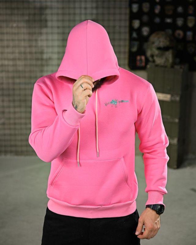 Мілітарі худі на флісі GENESIS M14 pink ПП8068