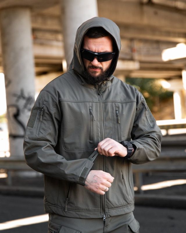Міська тактична куртка MAXIMUS софтшел light grey ПП7983
